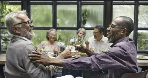 Relaxed café-style moment